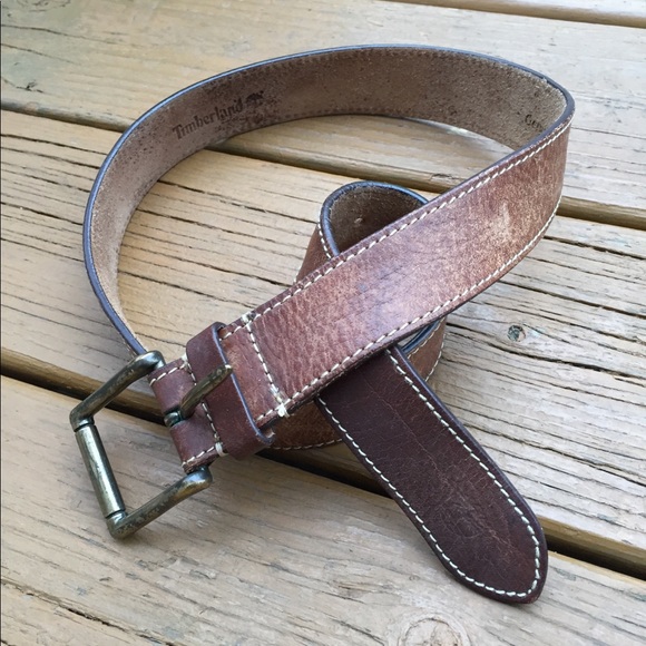 timberland genuine leather belt